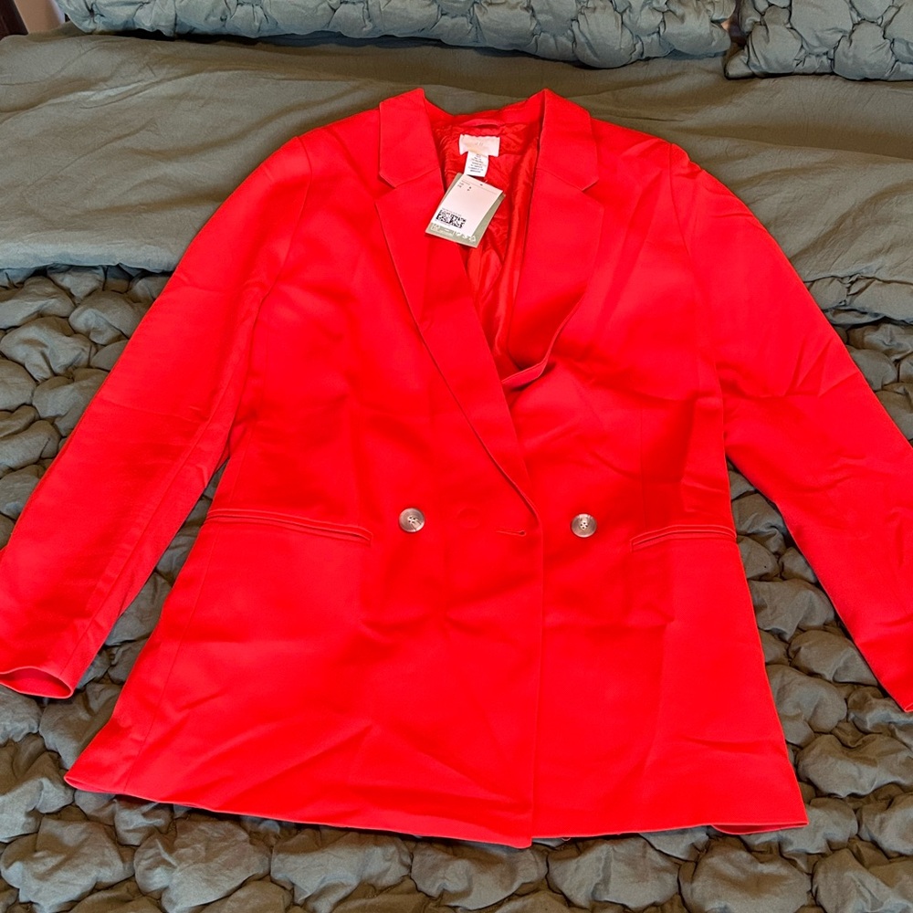 H&M Bold Burnt Orange Blazer